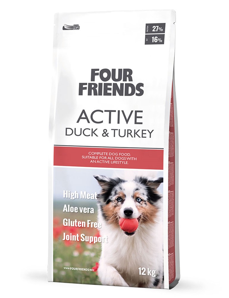 FourFriends Dog Active Duck & Turkey 12 kg