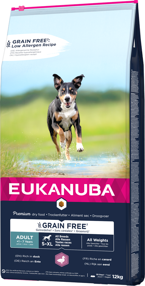 Eukanuba Dog Grain Free Adult Duck 12 kg