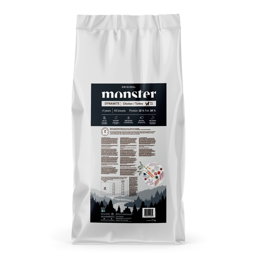 Monster Dog Original Dynamite All Breed Chicken & Turkey 17 kg