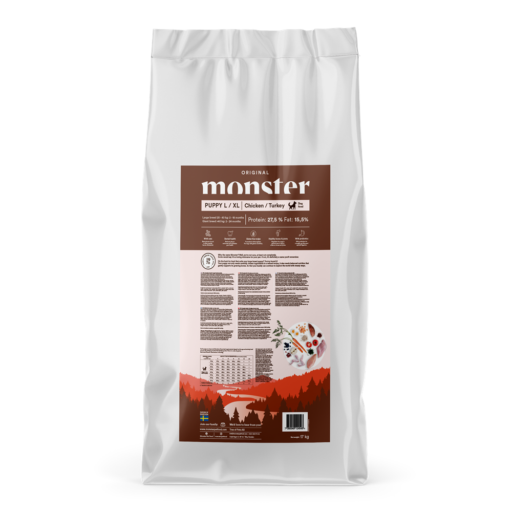 Monster Dog Original Puppy Large/XL Chicken & Turkey 17 kg