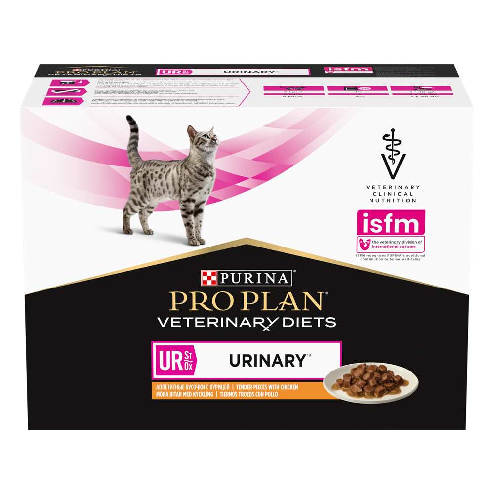 Purina Pro Plan Veterinary Diet Feline UR Urinary Chicken wet 10x85 g