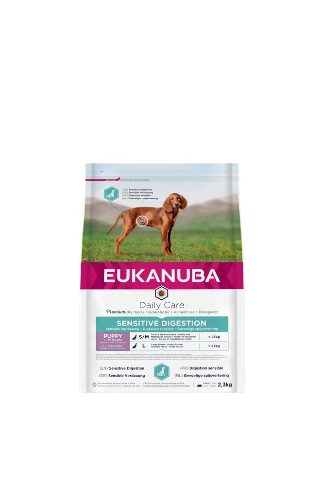 Eukanuba Dog Daily Care Puppy Sensitive Digestion 2,3 kg Vetapotek