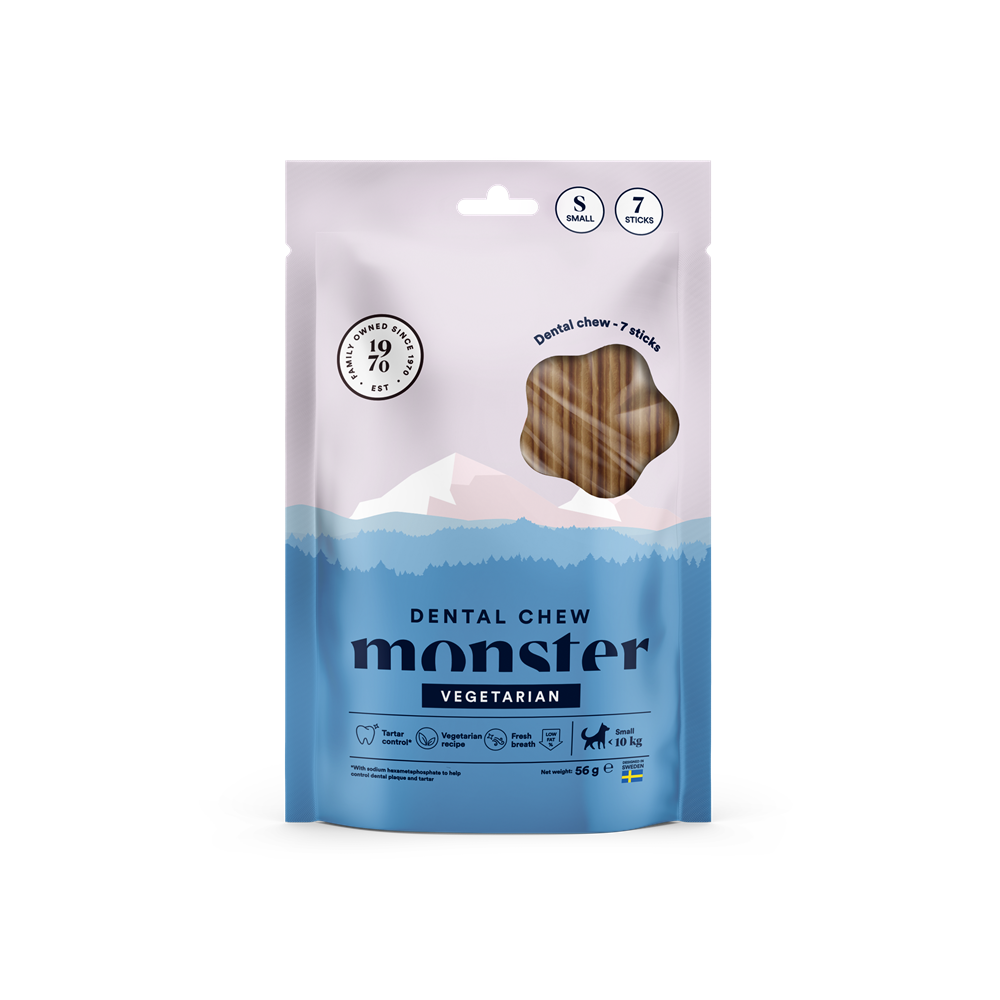Tuggpinnar Monster Dog Dental Chew Vegetarian Sx7 st