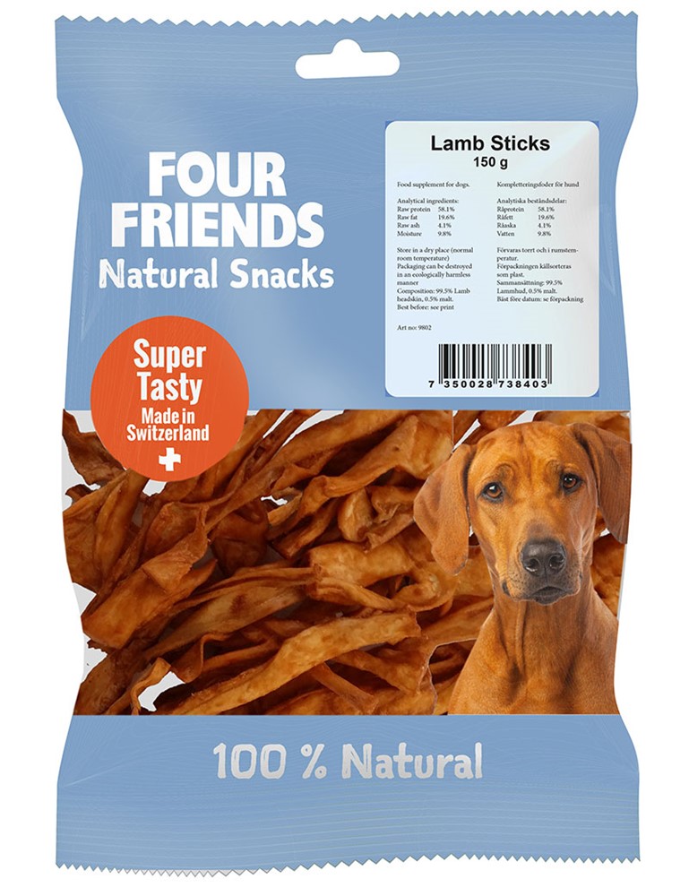 Hundgodis FourFriends Lamb Sticks 150g